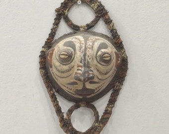 Mask Papua New Guinea Coconut Shell Basket Mask