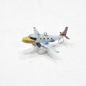 Boeing Jet Upcycled Toy Tin Jet Plane