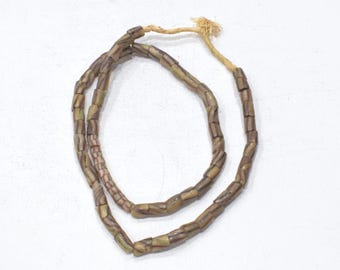 African Sand Cast Glass Bead Strand Ghana