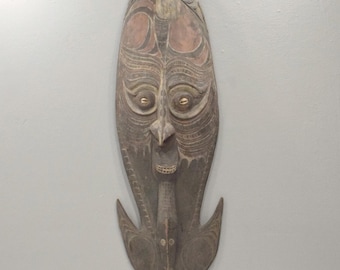 Papua New Guinea Statue Hook Iatmul Wood Food Ceremonial Hook