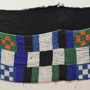 African Zulu Old Beaded Womens Shawl