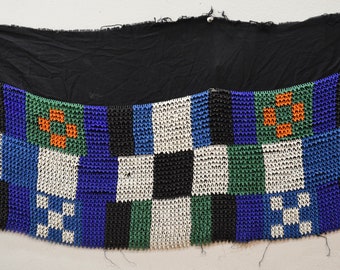 African Zulu Old Beaded Womens Shawl