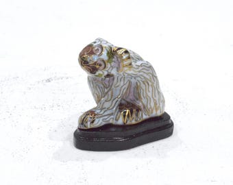 Chinese Cloisonne Monkey on Stand