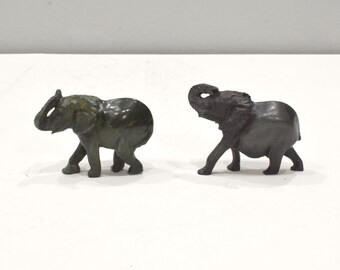 African Verdite Or Serpentine Carved Elephant