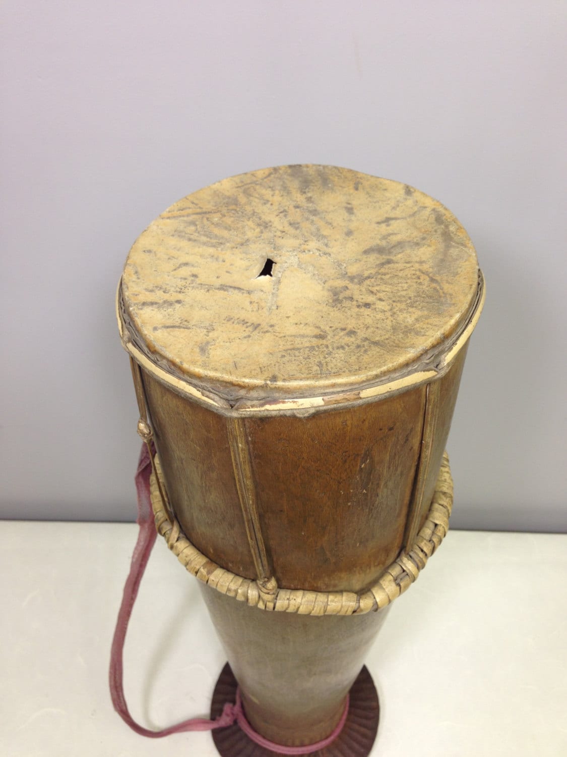 Drum Wood Indonesian Timor Handmade Musical Drum Wood Drum