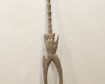 Papua New Guinea Carved Wood Food Hook