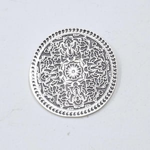 Silber Zinn Geometrische Anhänger