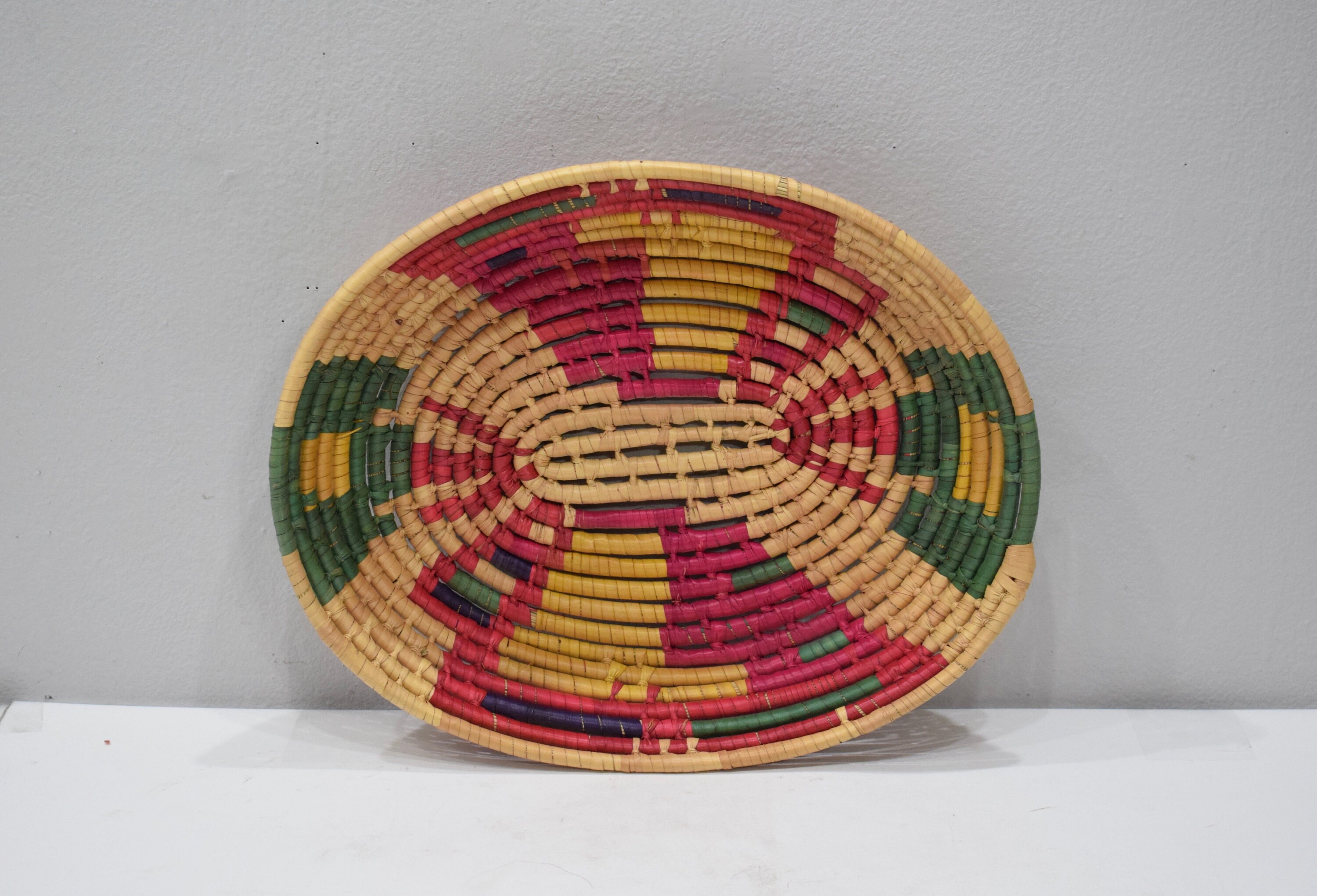 Basket Ethiopian Woven Oval Basket