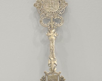 African Silver Coptic Cross Scepter Ethiopia
