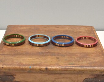 Wood Lucite Bangle Bracelet India