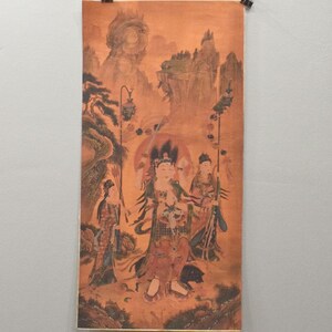 Tibetan Thangka Print Painting Buddhist Deity