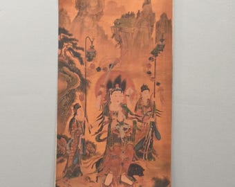Tibetan Thangka Print Painting Buddhist Deity