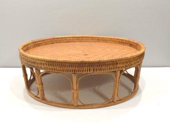 Thailand Rattan Round Hand Woven Table