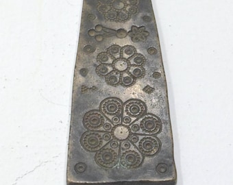 Stamp Die Mold Vintage Bronze Detailed Kuchi Jewelry