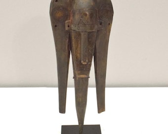 African Bamana Dual Faced Wood Puppet Mali