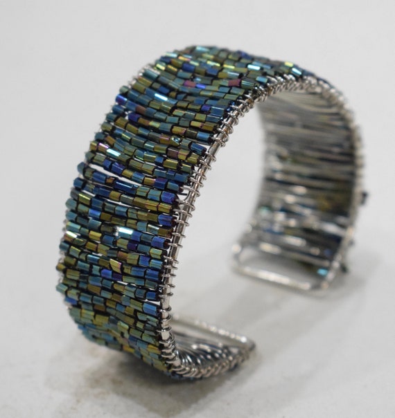 Bracelets Beaded Cuff Assorted Color Adjustable B… - image 6