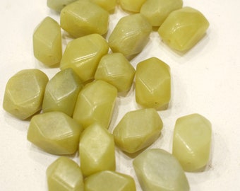 Beads  Faceted Green Adventurine 16-22mm