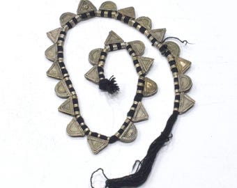 Ethiopian Silver Telsum Prayer Pendant Strand
