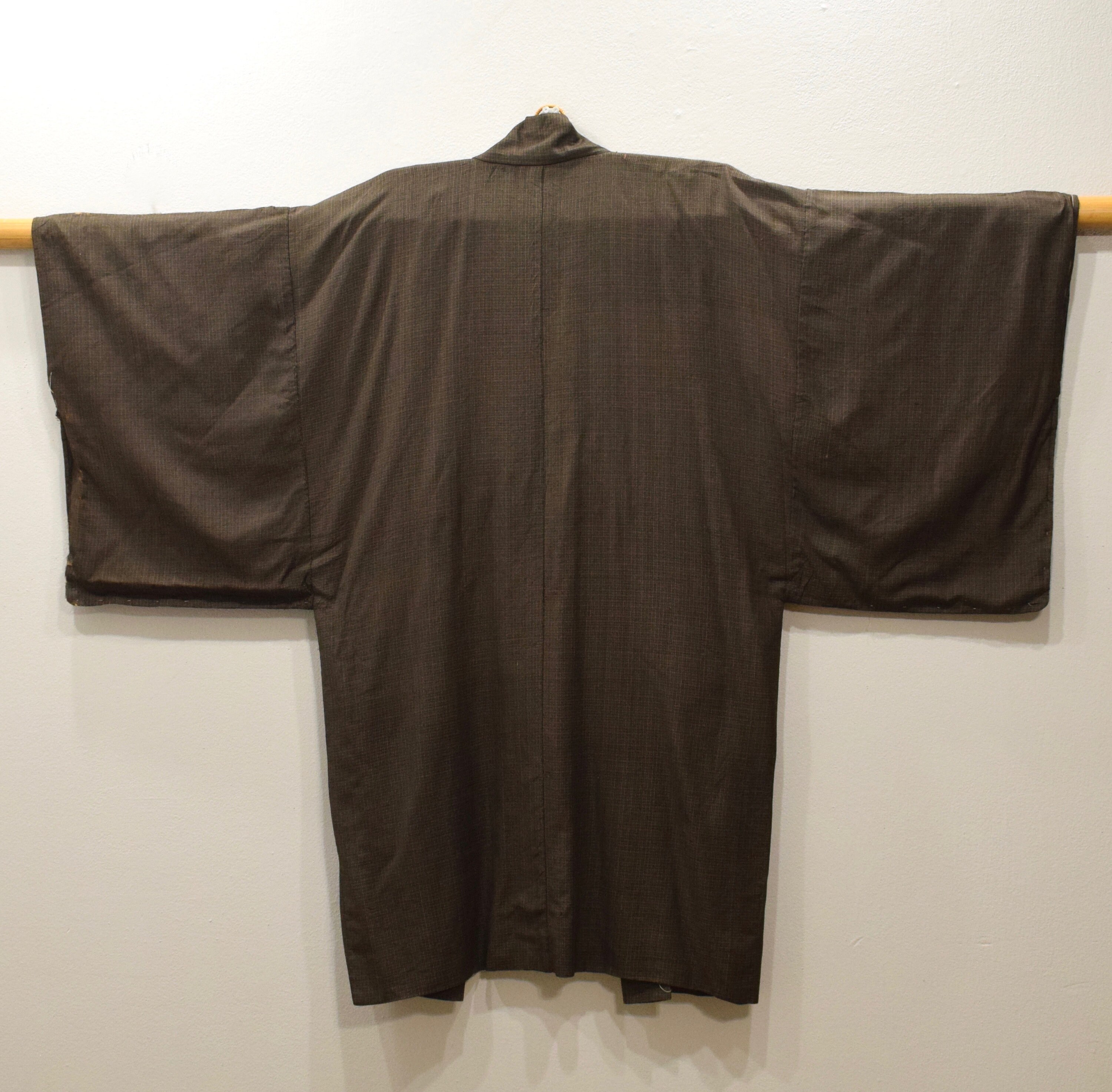 Kimono Japanese Brown Silk Kimono