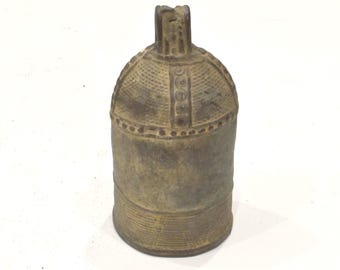 Cambodian Buddhist Temple Bronze Bell