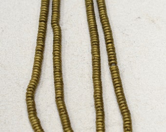 Beads African Brass Round Heishi 4mm