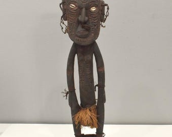 Papua New Guinea Wood Figure Ceremonial Mindimbit Village