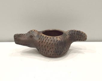 African Crocodile Clay Pot Kenya