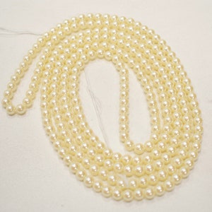 Beads Japanese Glass Luster Pearls 6mm