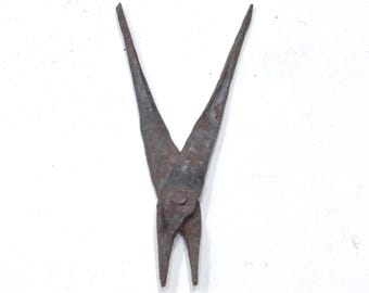 African Blacksmith Fetish Tongs Burkina Faso