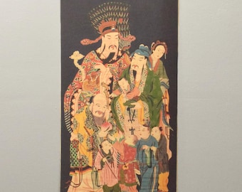 Tibetan Thangka Print Painting Buddhist Deity