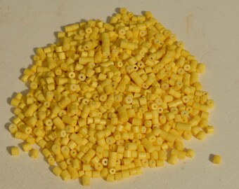 Beads Yellow Glass Heishi  Beads 4mm