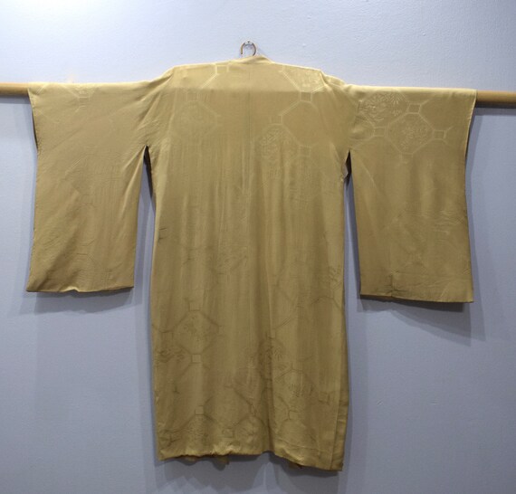 Kimono Japanese Yellow Button Kimono - image 5