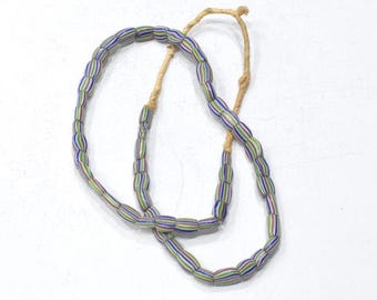 African Stripped Watermelon Beads Ghana
