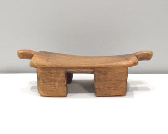 African Stool Lobi Wood Vintage Stool Burkina Faso