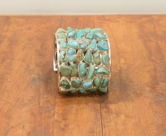Tibetan Silver Turquoise Cuff Bracelet