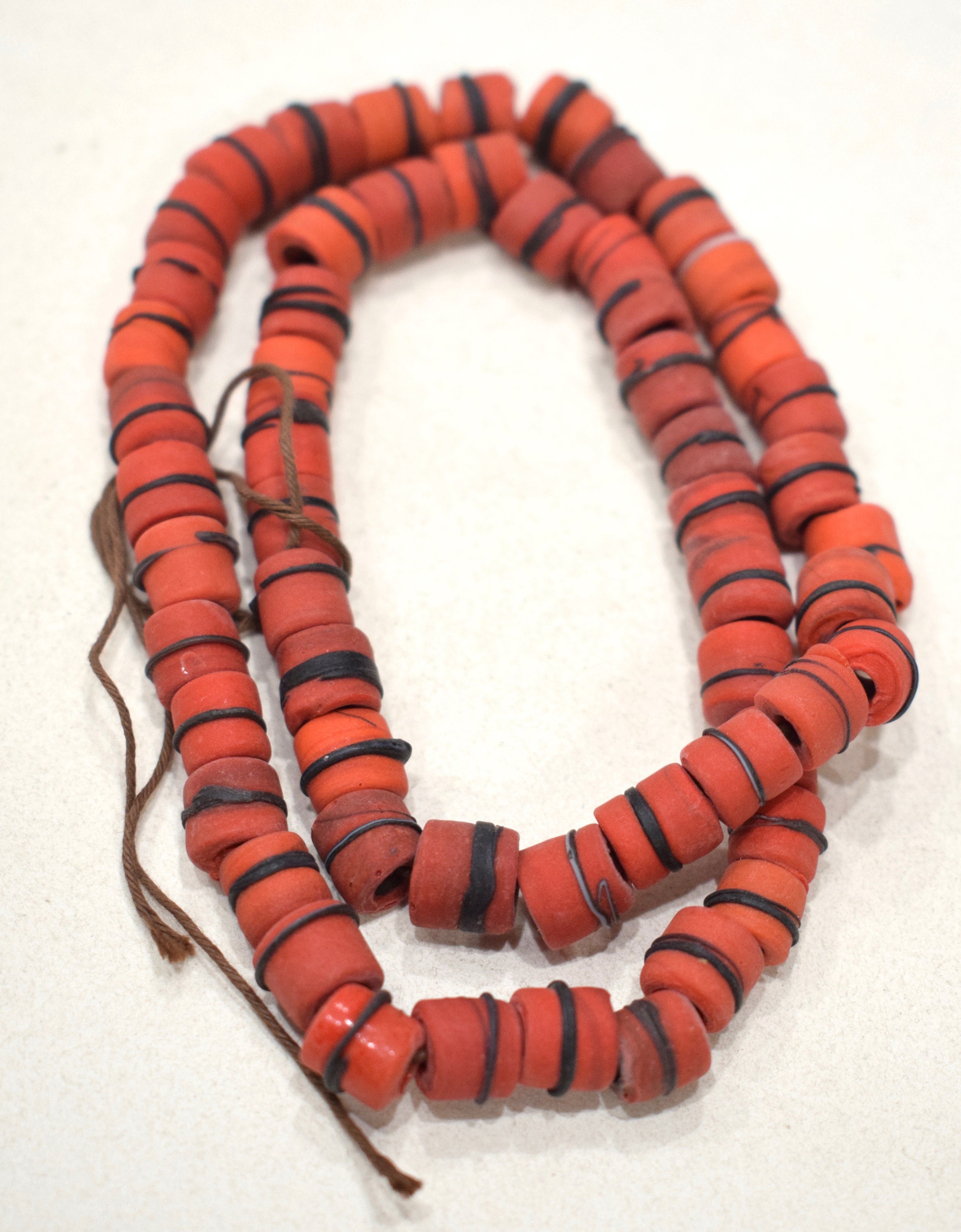 Beads India Red Glass Beads 9-10mm