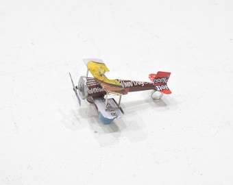 Bi Plane Upcycled Toy Tin Bi Plane