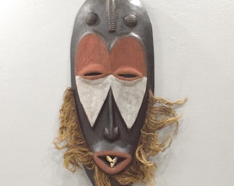 African Mask Malindi Warega Zaire Cows Teeth Malindi Mask