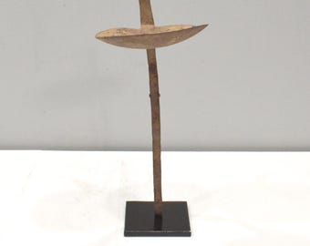 African Metal Oil Lamp Dogon Tribe Mali