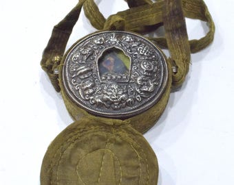 Tibetan Buddhist Ghau Shrine Traveling Prayer Shrine