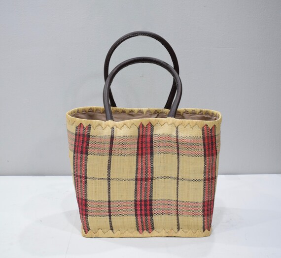 Purse Indonesian Rattan Woven Tote Bag - image 3