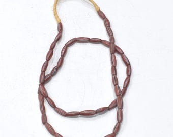 African Stripped Watermelon Beads Ghana