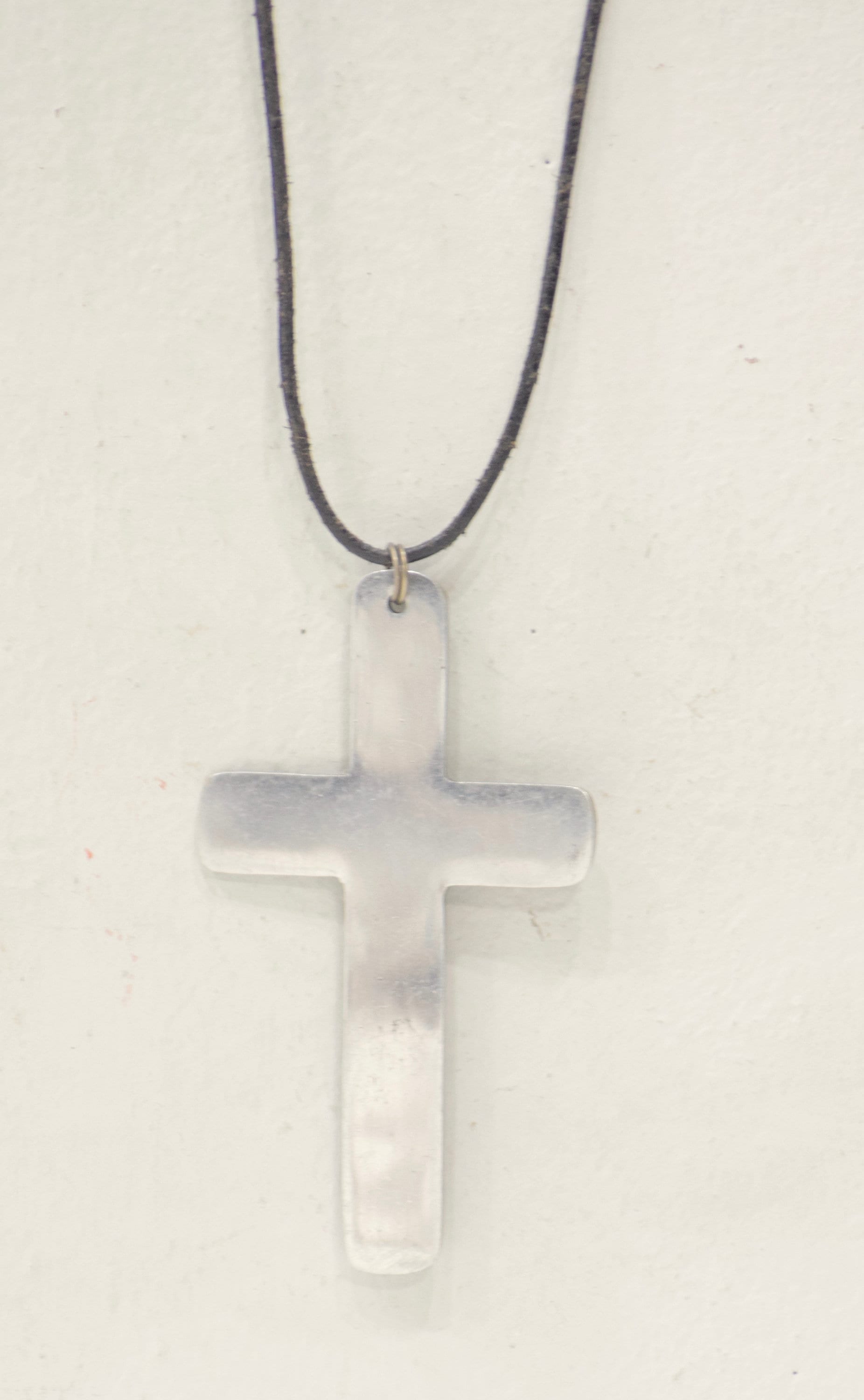 Necklace Cord Aluminum Cross