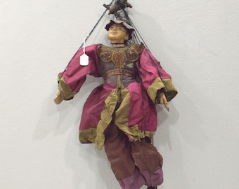 Puppet Marionette Wood Doll Burmese Folk Art Puppet