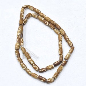 Beads African Batik Bone Tube Beads