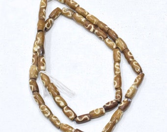 Beads African Batik Bone Tube Beads