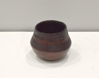 African Pokot Food Wood Round Bowl Kenya