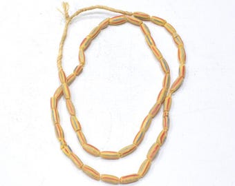 African Stripped Watermelon Beads Ghana