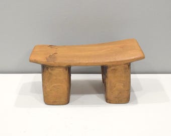 African Stool Lobi Wood Vintage Stool Burkina Faso