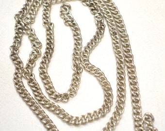 Beads Old Silver Indonesian Cable Chain 36"
